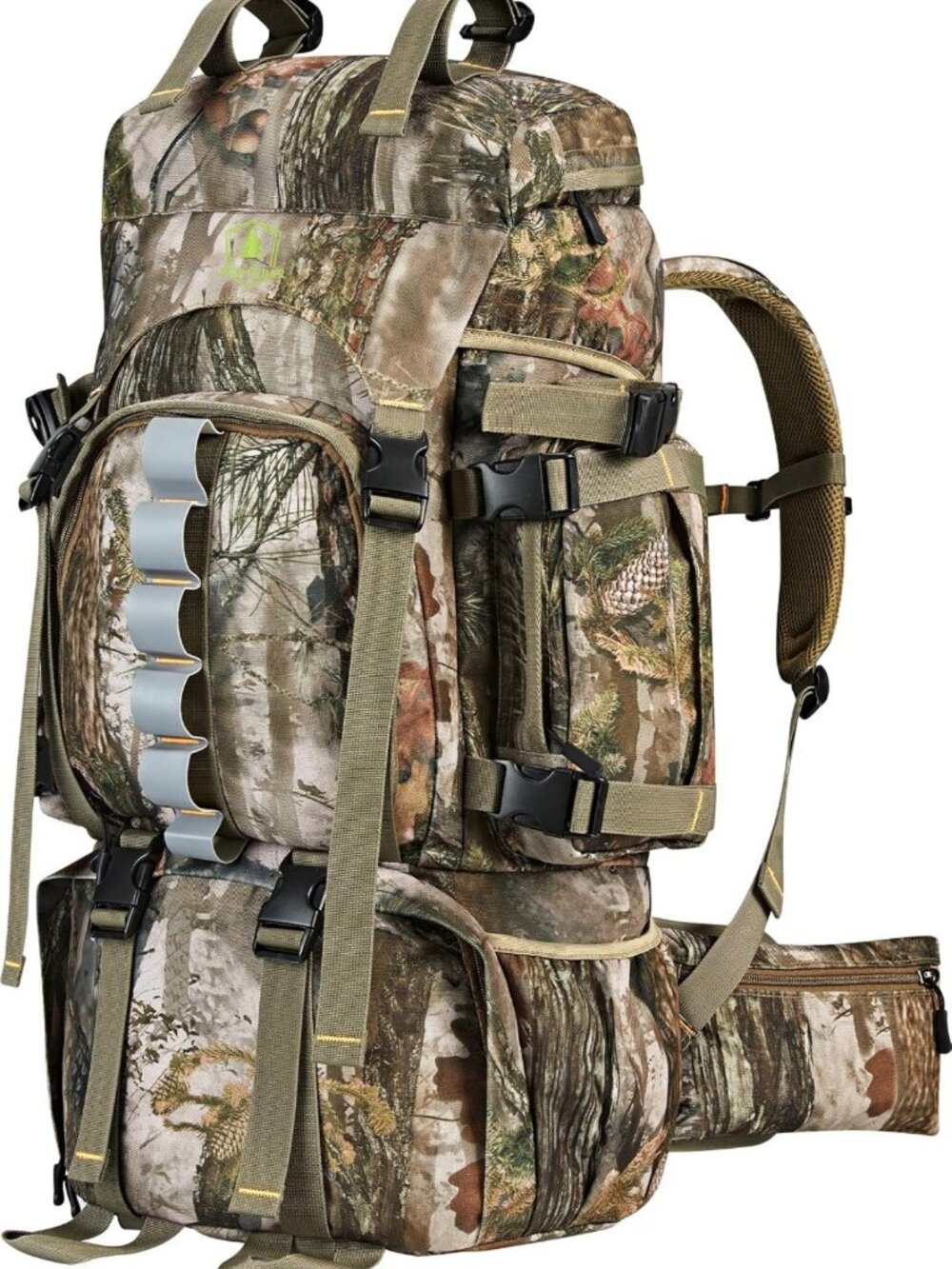Camo Hunting Backpack 60/80L with Waterproof Rain Cover - Durable 600D Pack for